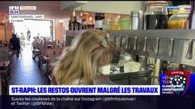 Saint-Raphaël: certains restaurants ouvrent malgré les travaux du bord du mer