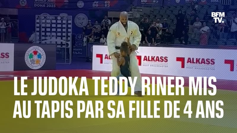 Le judoka Teddy Riner mis au tapis par Ysis, sa fille de 4 ans