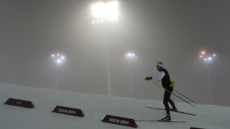 Martin Fourcade hier dans le brouillard.