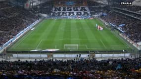 Le tifo des supporters marseillais