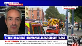 Attaque au couteau à Arras: "C'est un grand traumatisme qui va forcément laisser des séquelles" souligne Laurent Zameczkowski (porte-parole du syndicat PEEP)