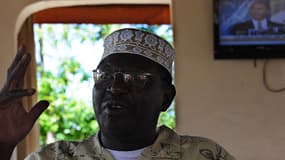 Malik Obama, jeudi, dans la maison familiale de Nyang'oma-Kogelo, au Kenya