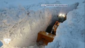 A Bonneval-sur-Arc, une coulée de neige a enseveli la seule route d'accès au village