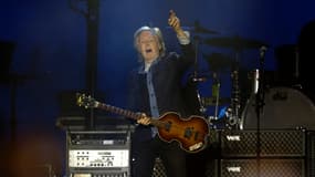 Le musicien britannique Sir Paul McCartney se produit dans le cadre de sa tournée "Got Back", au stade Allianz Parque de Sao Paulo, au Brésil, le 15 octobre 2024.