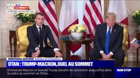 "Il nous arrive parfois de ne pas être d'accord" a reconnu Emmanuel Macron lors d'une rencontre avec Donald Trump