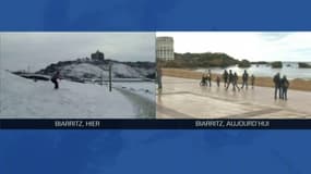 Biarritz a gagné 10 degrés en un jour... et perdu sa neige