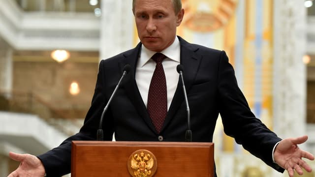 Vladimir Poutine, le 27 août dernier à Minsk, en Biélorussie.