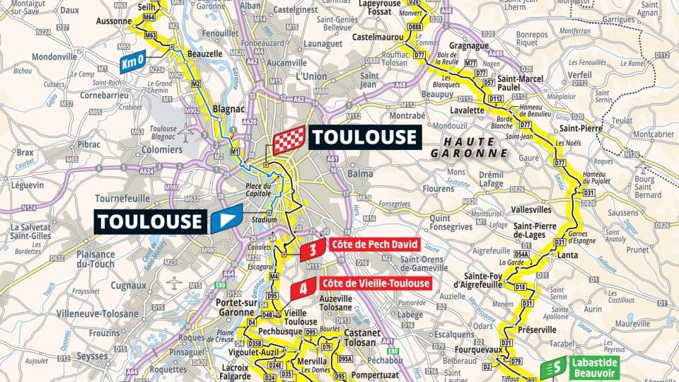 Parcours de la 11e étape du Tour de France 2025