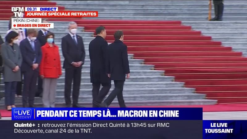 Les images d'Emmanuel Macron et Xi Jinping à Pékin