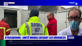 Strasbourg: une unité mobile devant les urgences