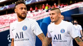 Neymar et Marco Verratti