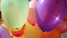 Des ballons de baudruche, utilisé dans le processus d'inhalation de protoxyte d'azote