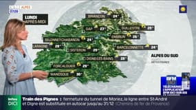 Météo Alpes du Sud: quelques averses dans l'après-midi de lundi, 30°C à Gap