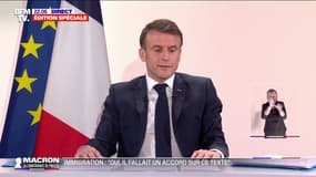 Emmanuel Macron voit comme "une bonne chose" l'élargissement du champ du référendum 