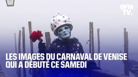 Les images du carnaval de Venise qui a commencé hier dans le brouillard 