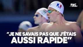Natation : "Je ne savais pas que j'étais aussi rapide", Marchand claque un record du monde