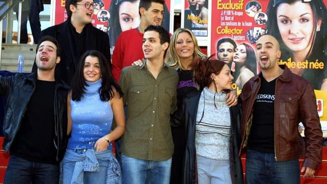 Les candidats de la toute première Star Academy en janvier 2002.