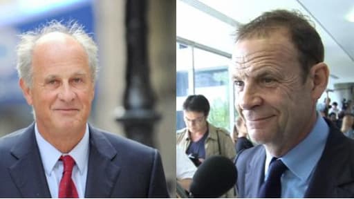 Patrice de Maistre (g.) et François-Marie Banier, mis en examen dans l'affaire Bettencourt.