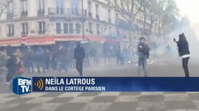La manifestation contre la loi travail du 17 mai 2016, à Paris, a connu des incidents en fin de parcours. 
