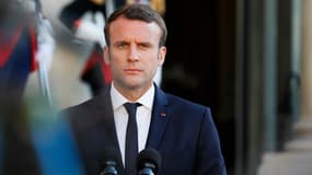 Emmanuel Macron à l'Elysée - 
