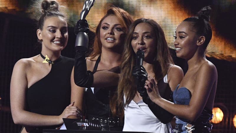 Le groupe Little Mix, récompensé aux Brit Awards, le 22 février 2017