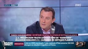 Mélenchon traite les policiers de "barbares": "On a un peu l'impression qu'il est perdu ce monsieur", répond le leader d'Alliance