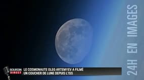 Le cosmonaute Oleg Artemyev a filmé un coucher de lune depuis l'ISS