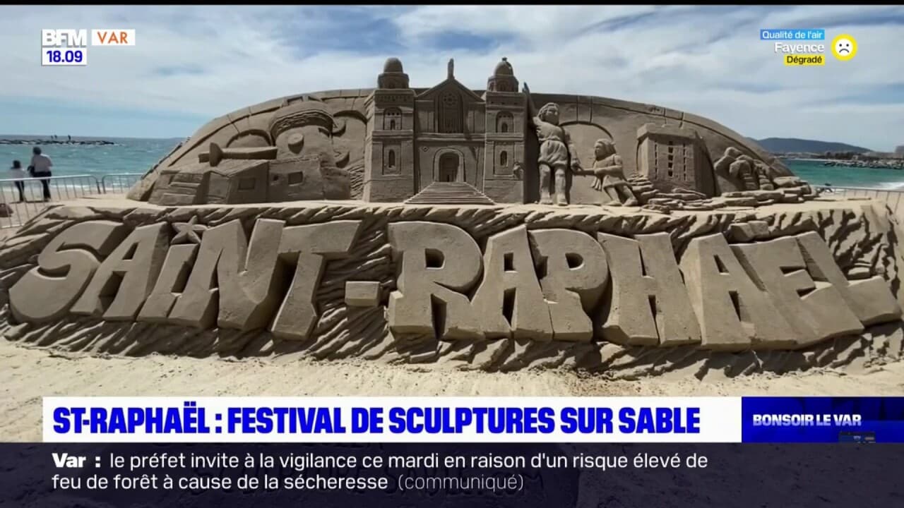 SaintRaphaël festival de sculptures sur sable SaintRaphaël festival de sculptures sur sable