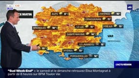 Météo Var: un beau soleil dans l'après-midi, 18°C à Toulon