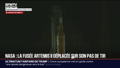 La fusée Artémis 2 qui devrait partir vers la Lune est arrivée sur son pas de tir