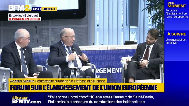 Face à la Russie, "l'élargissement est un intérêt vital pour l'Union européenne", affirme le commissaire européen à la Défense