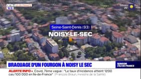 Noisy-le-Sec: braquage d'un fourgon, 80.000 euros dérobés