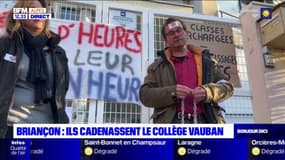 Briançon: les professeurs du collège Vauban en grève, ils cadenassent le collège
