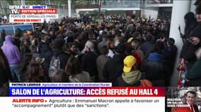 Des agriculteurs et des visiteurs bloqués à l'extérieur du Salon de l'agriculture 
