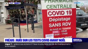 Fréjus: ruée sur les test Covid avant Noël