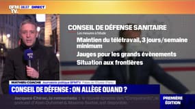 Le conseil de défense sanitaire de ce jeudi ne devrait pas prévoir un allègement des mesures