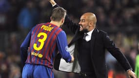 Gerard Piqué et Pep Guardiola