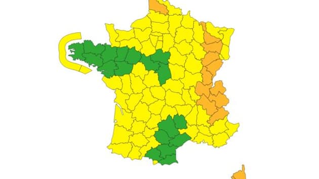 Pluies, inondations et avalanches: 13 départements en vigilance orange
