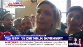 Marine Le Pen à Élisabeth Borne: "Il faut partir madame"