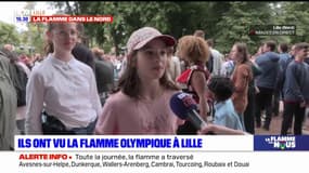 Lille: le public euphorique après l'allumage du chaudron olympique