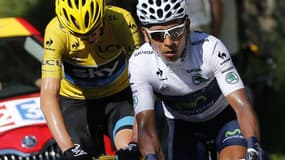 Nairo Quintana et Christopher Froome