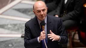 Pierre Moscovici à l'Assemblée nationale lors d'une séance de questions au gouvernement, le 26 février.