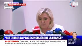 Marine Le Pen: "Indépendance, équidistance et constance seront mes trois piliers" en matière de diplomatie
