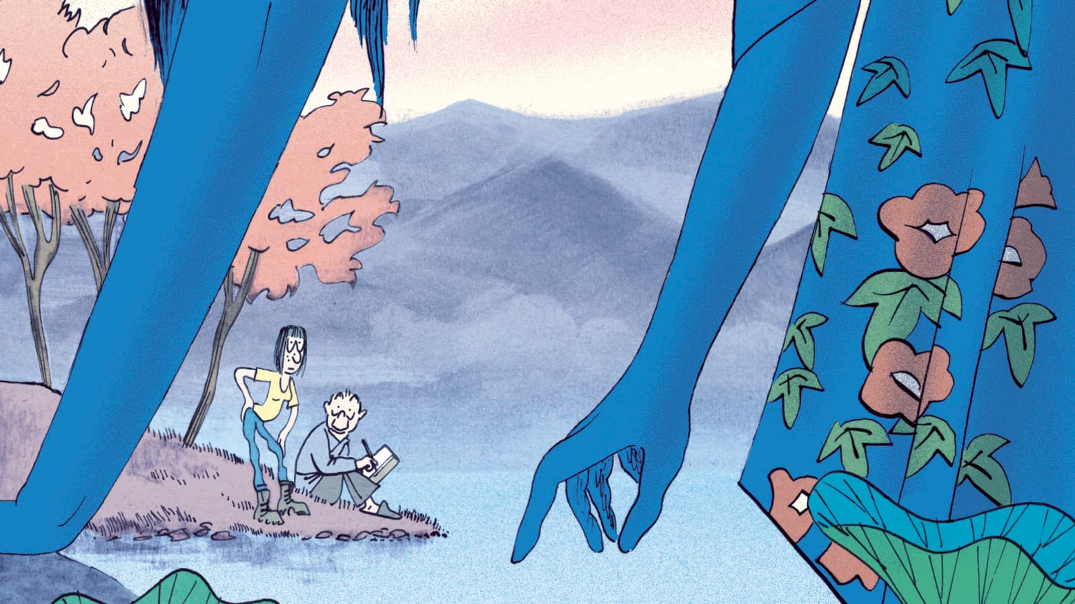 La couverture de la BD de Catherine Meurisse, "La Jeune femme et la mer"