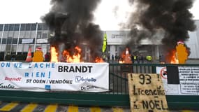 Les salariés de Brandt, juste avant que la justice prononce la liquidation judiciaire du groupe le 11 décembre 2025.