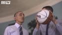 En vidéo : quand Obama apprend à Curry à mieux shooter