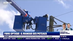 Tensions mondiales sur l'acier: le déploiement de la fibre optique en France est ralenti par un manque de poteaux 