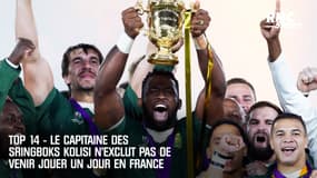 Top 14 - Le capitaine des Springboks Kolisi n'exclut pas de venir jouer un jour en France