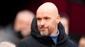 Erik ten Hag pendant un match de Manchester United, le 23 décembre 2023