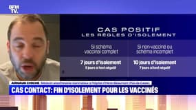 Cas contact : fin d'isolement pour les vaccinés - 02/01